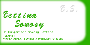 bettina somosy business card